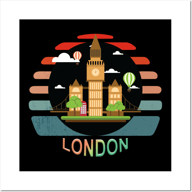 London Landmark Wall Art by remixer2020